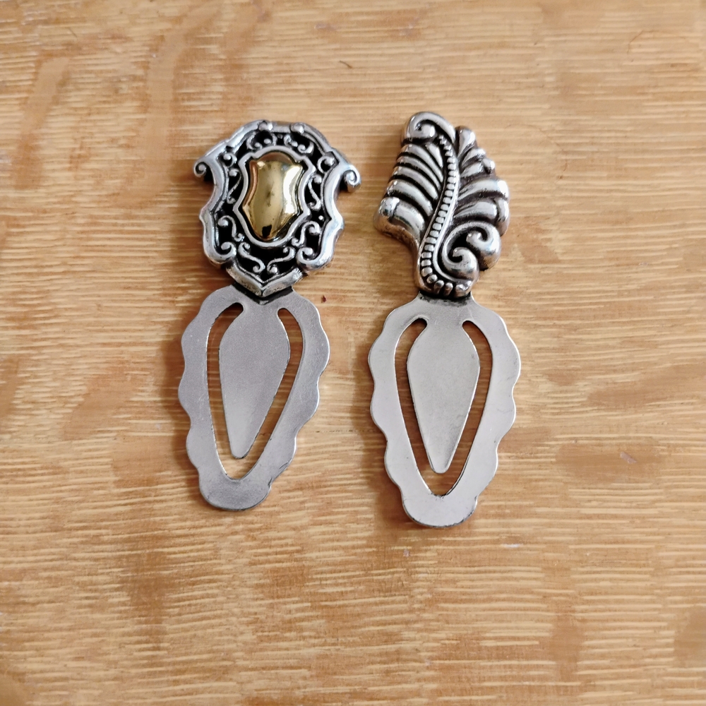 Silver and Gold Tone Decorative Metal Clips